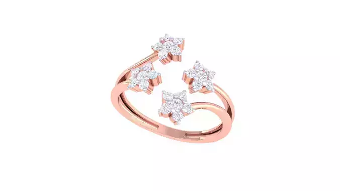 Women Engagement Wedding Open End Band Rings