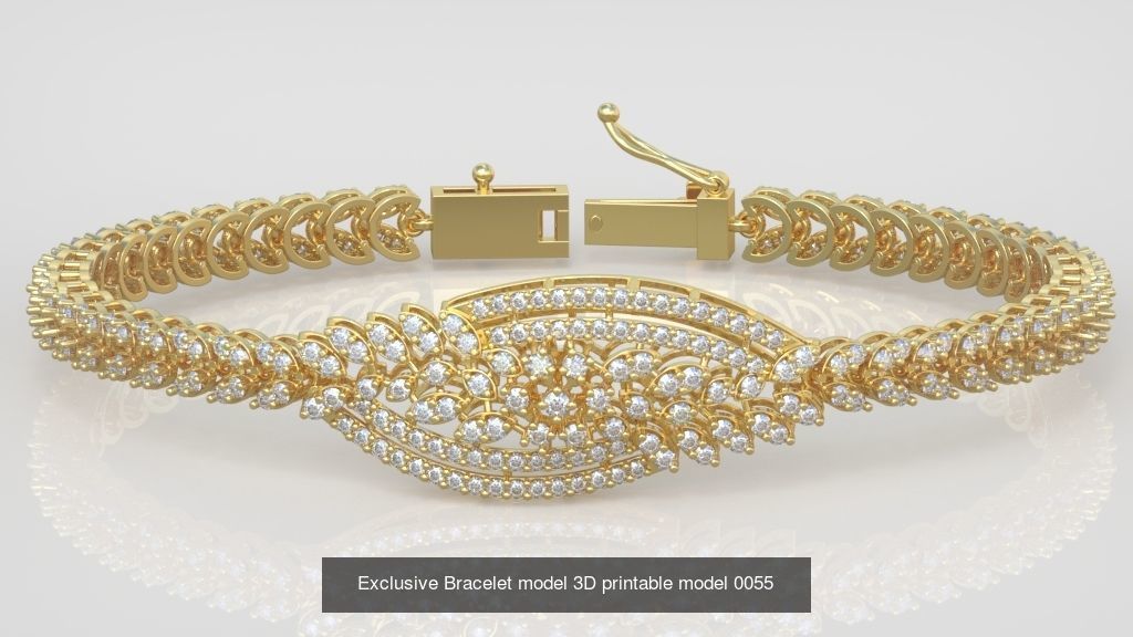 Ring Bracelet Earring and Pendant Set 3D printable model 0036 3D Model Collection_5