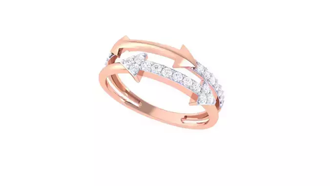 Women Engagement Wedding Double Band Rings