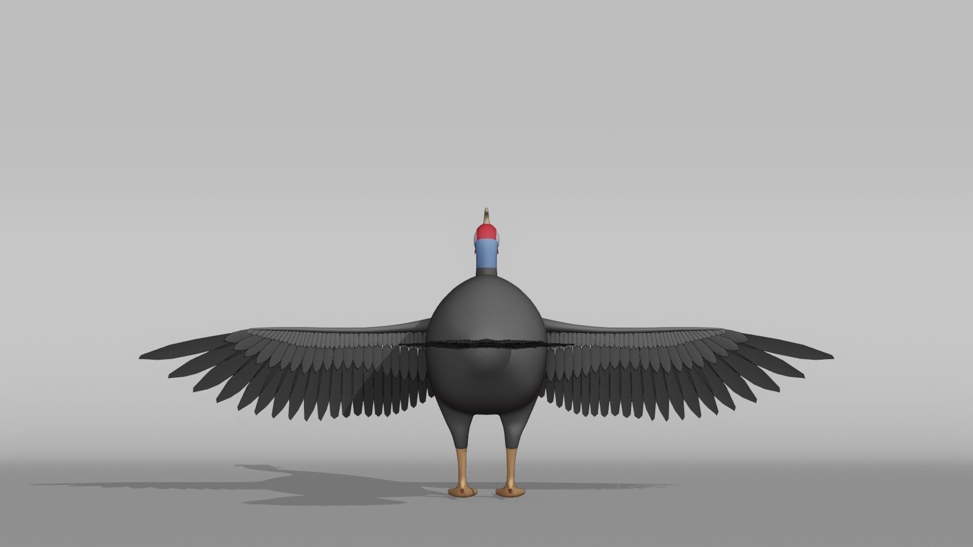 Guinea Base Mesh Low-poly 3D model_9