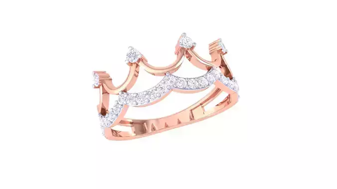 Women Engagement Wedding Double Band Rings