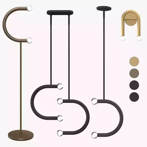 Bower C lighting collection 3D model