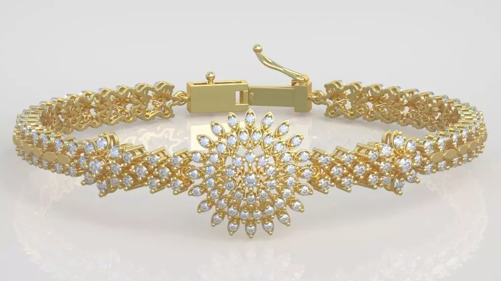 Exclusive Bracelet model 3D printable model 0057-7 3D print model