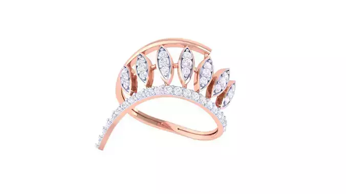 Women Engagement Wedding Open End Band Rings