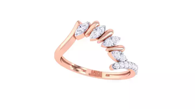 Women Engagement Wedding ByPass Band Rings