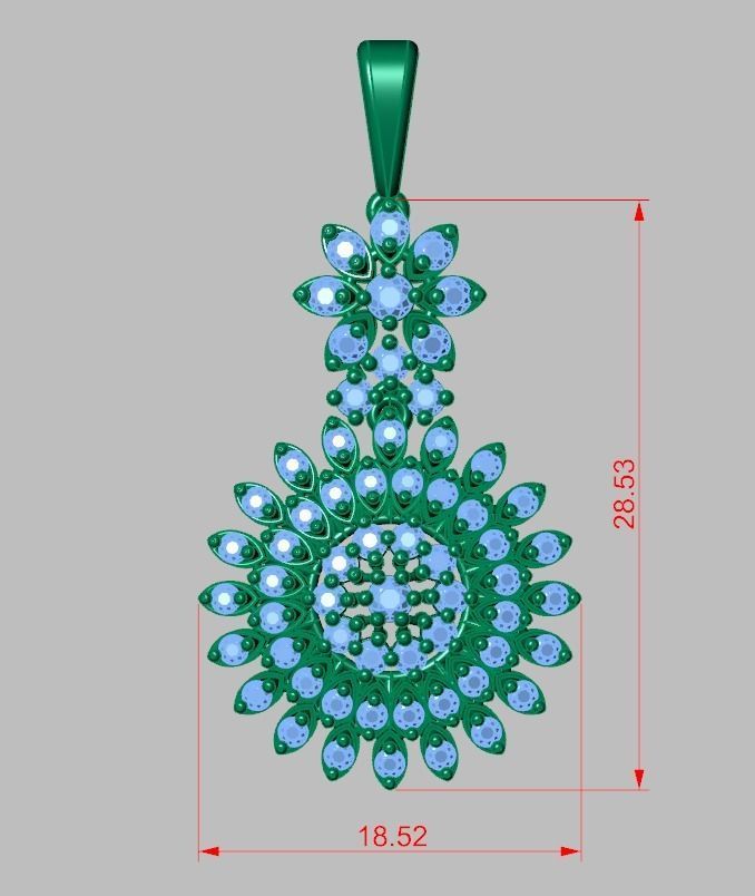 Exclusive Pendant model 3D 0192 printable model11 3D print model_12