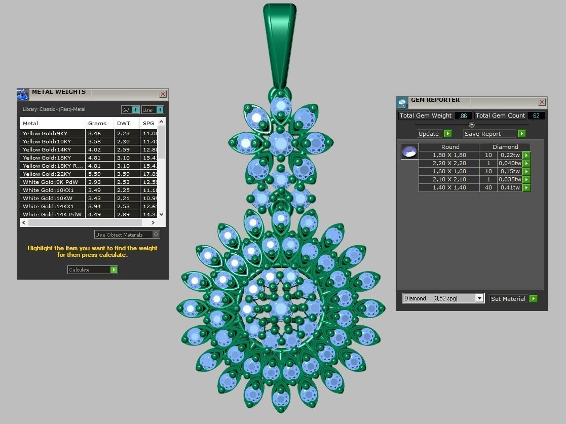 Exclusive Pendant model 3D 0192 printable model11 3D print model_9