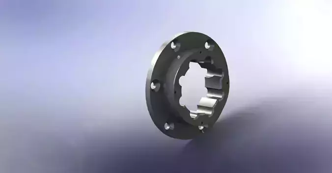 Splined Coupling Flange 3D model
