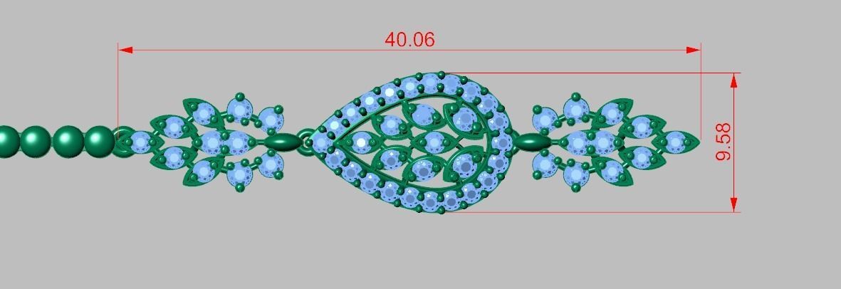 Exclusive Bracelet model 3D printable model 0058 3D print model_15