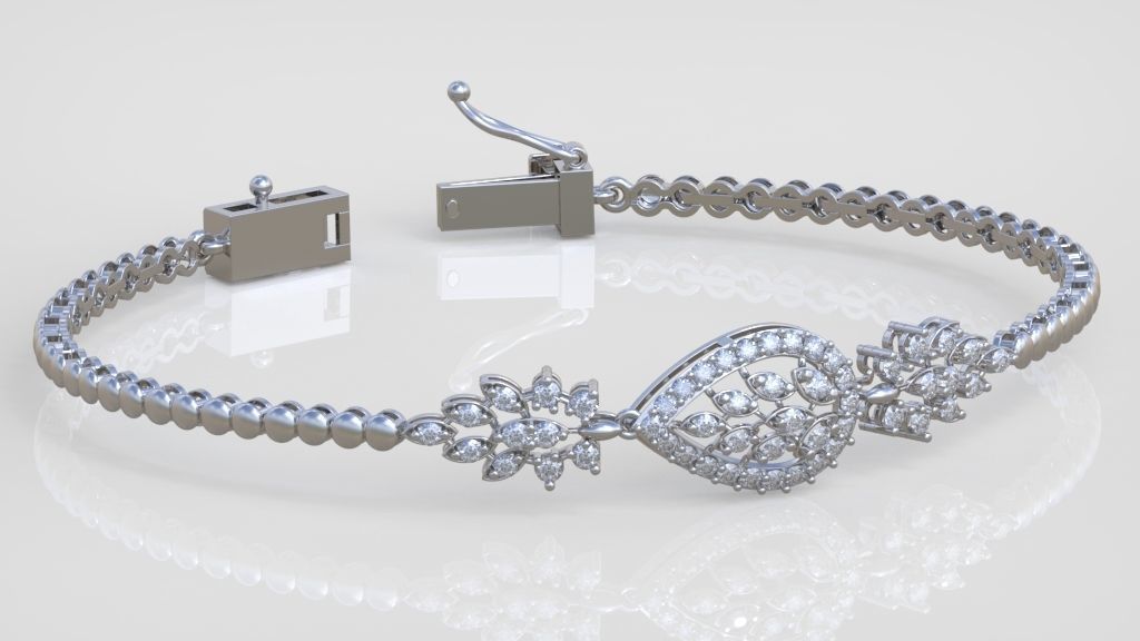 Exclusive Bracelet model 3D printable model 0058 3D print model_6