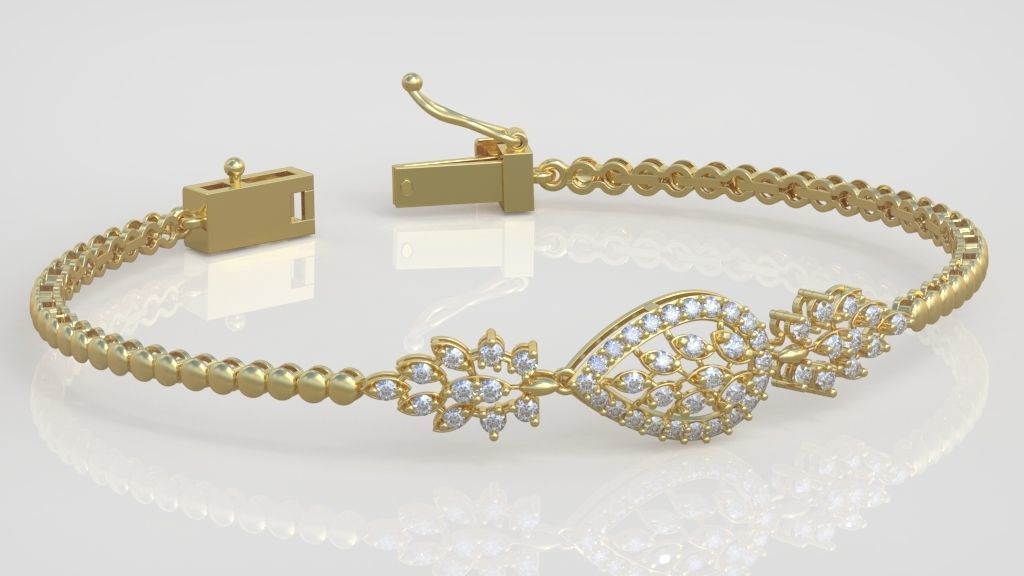 Exclusive Bracelet model 3D printable model 0058 3D print model_7