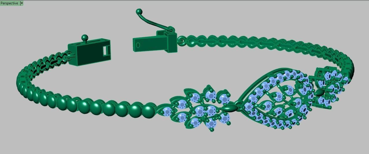 Exclusive Bracelet model 3D printable model 0058 3D print model_12