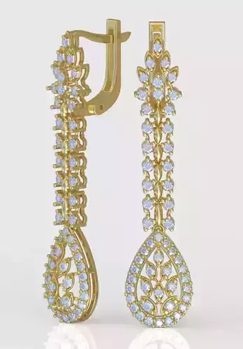 Earring 3D model 3D printable model 0209