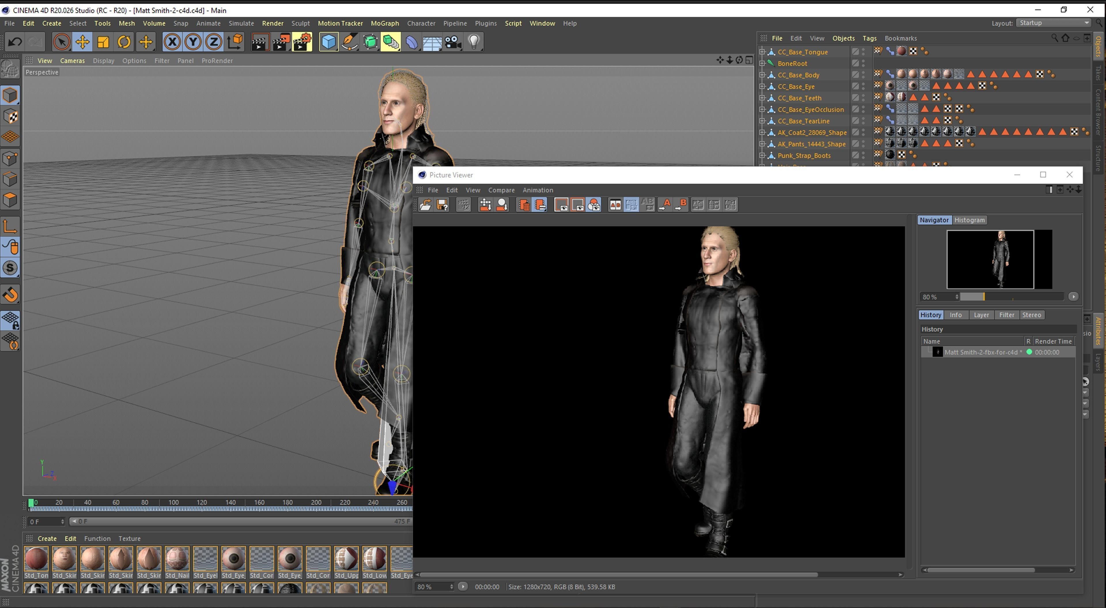 Matt Smith-2 3D Rigged model ready for animation 3D model_18