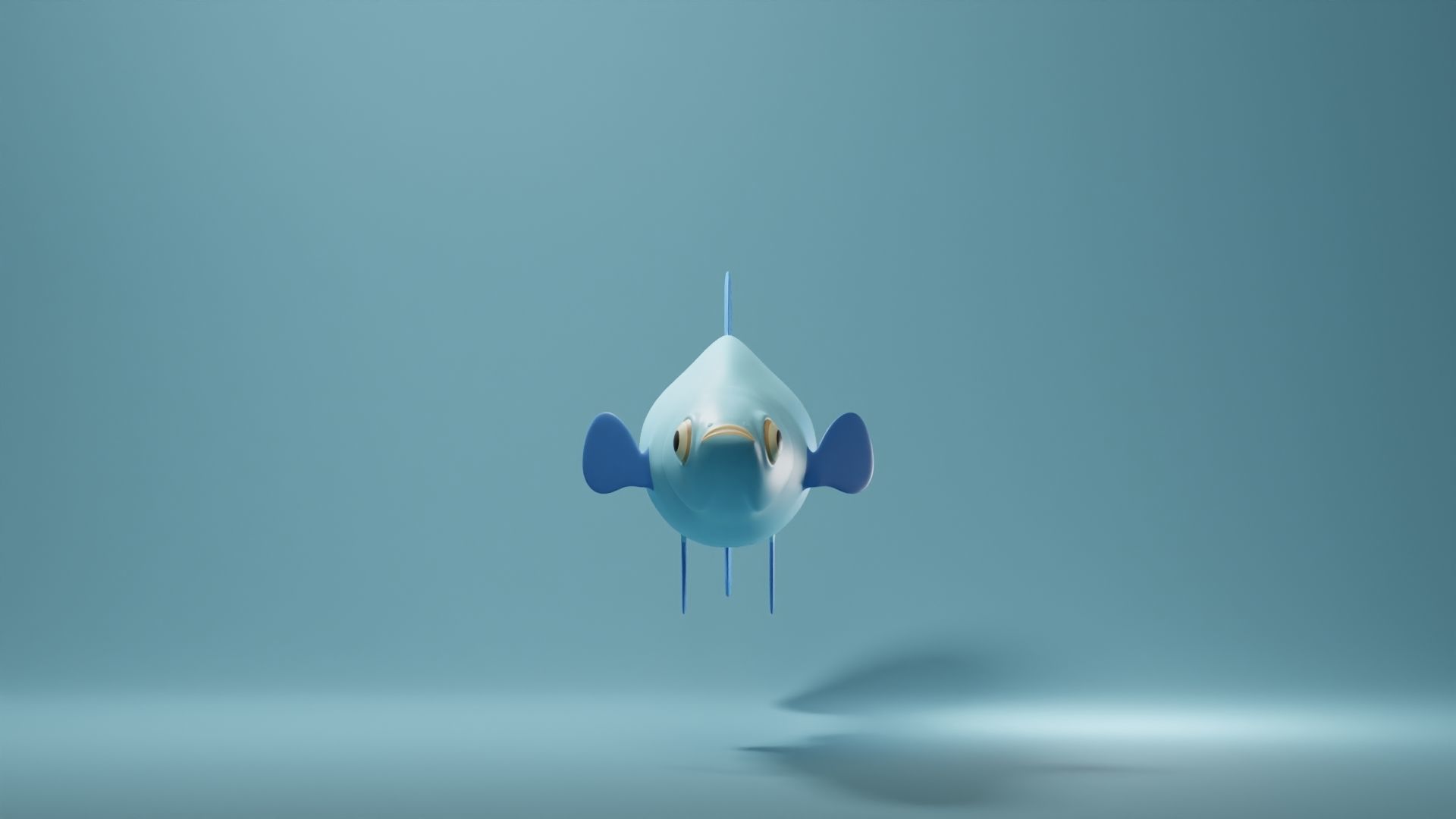 Guppy Base Mesh Low-poly 3D model_2