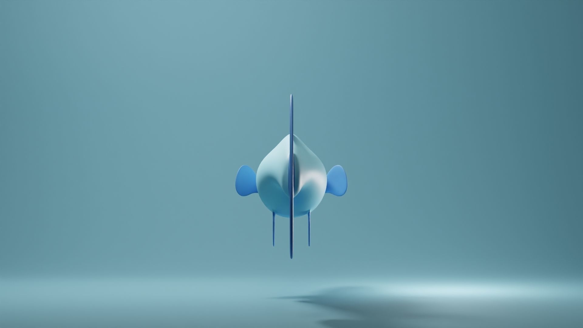 Guppy Base Mesh Low-poly 3D model_4