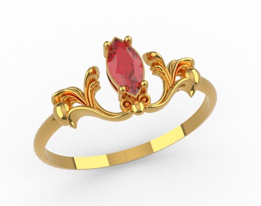 Beautiful ring Free 3d model Free 3D print model_4