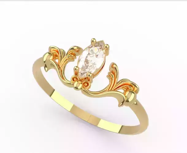 Beautiful ring Free 3d model