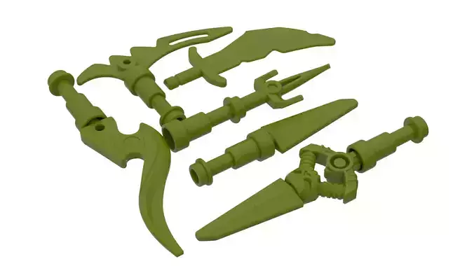 Lego Ninjago Weapon Pack Matchable