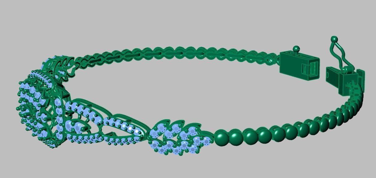 Exclusive Bracelet model 3D printable model 0059 6 3D print model_11