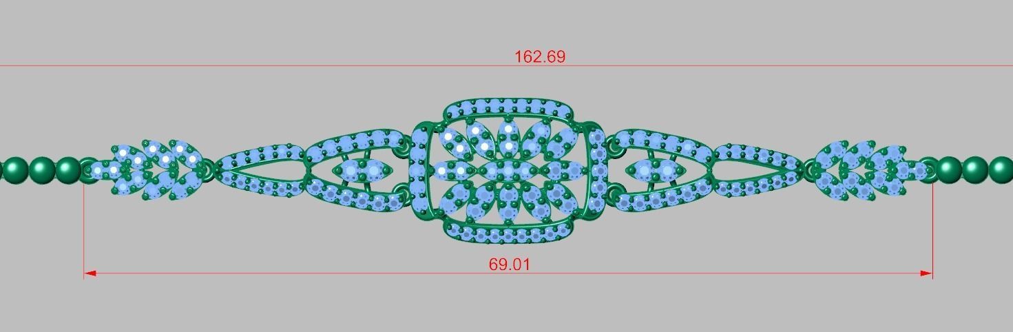 Exclusive Bracelet model 3D printable model 0059 6 3D print model_14