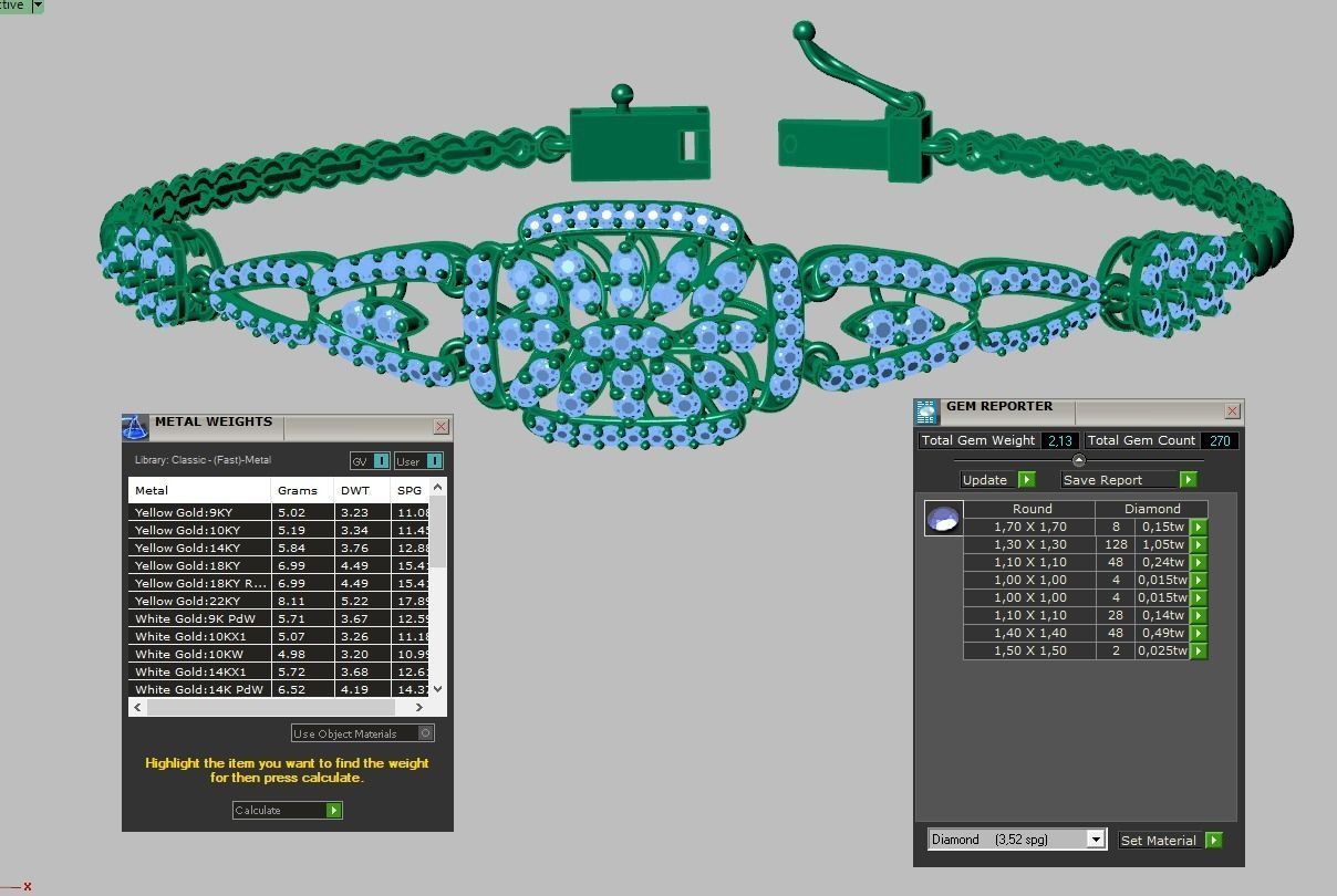 Exclusive Bracelet model 3D printable model 0059 6 3D print model_8