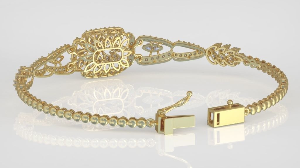 Exclusive Bracelet model 3D printable model 0059 6 3D print model_4