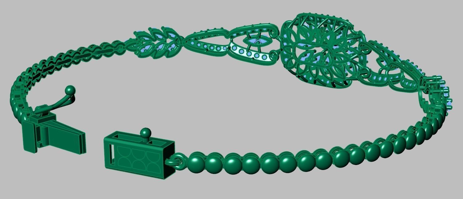 Exclusive Bracelet model 3D printable model 0059 6 3D print model_13
