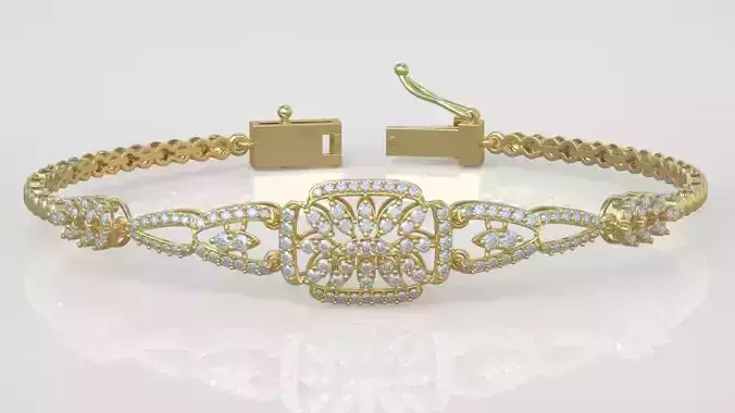 Exclusive Bracelet model 3D printable model 0059 6