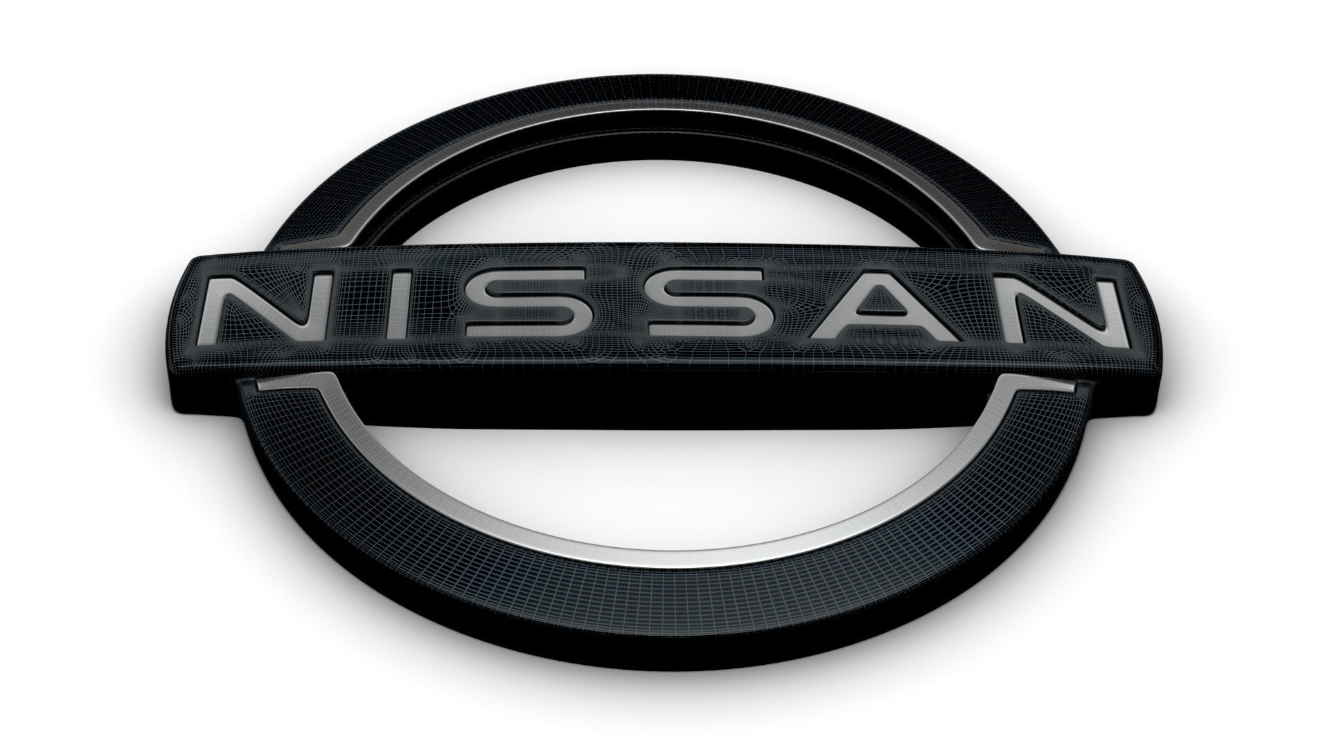 Nissan logo 3D model_9