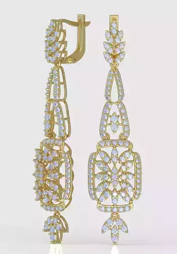 Earring 3D model 3D printable model 0210