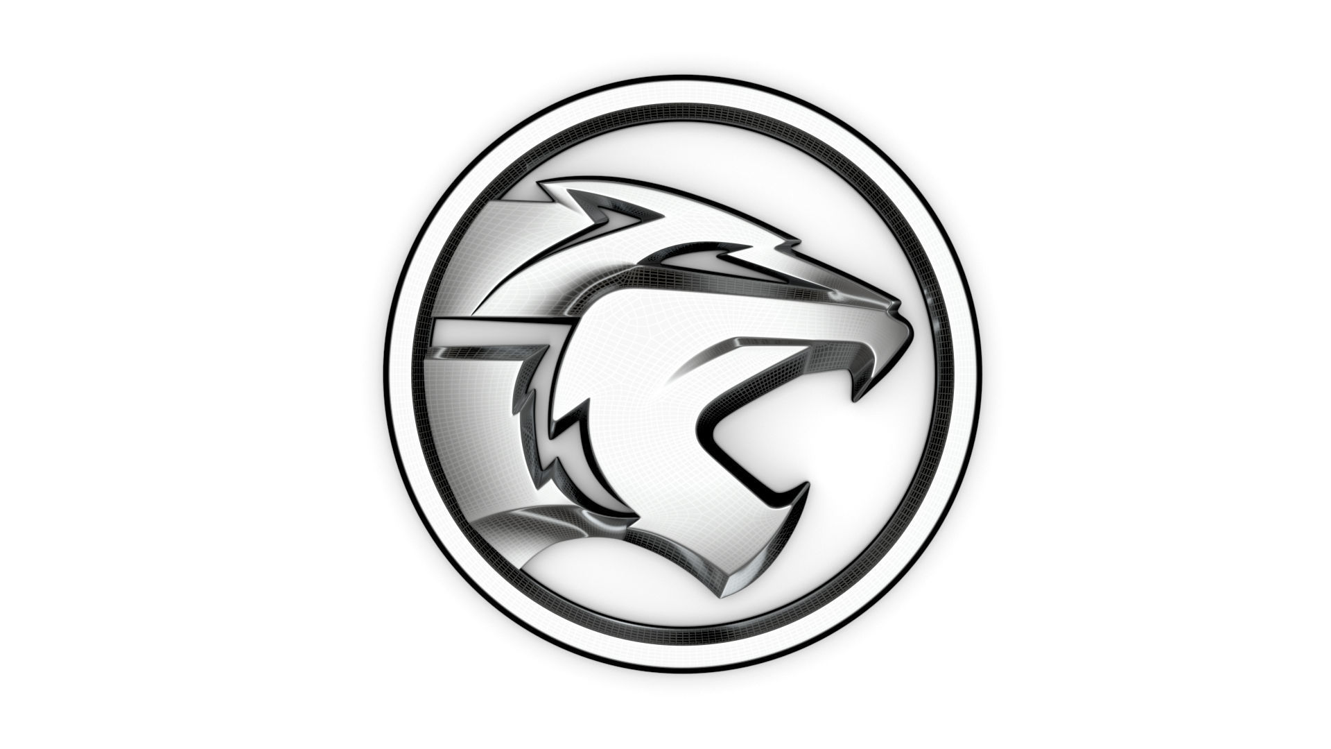 Proton logo 3D model_7