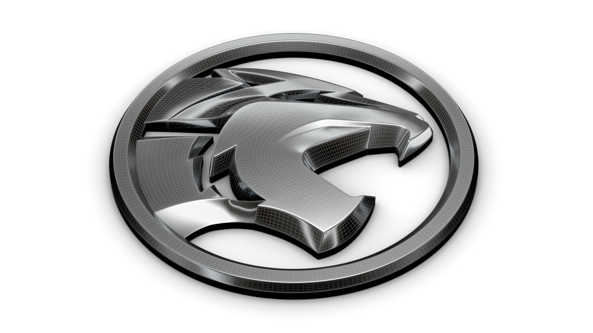 Proton logo 3D model_9