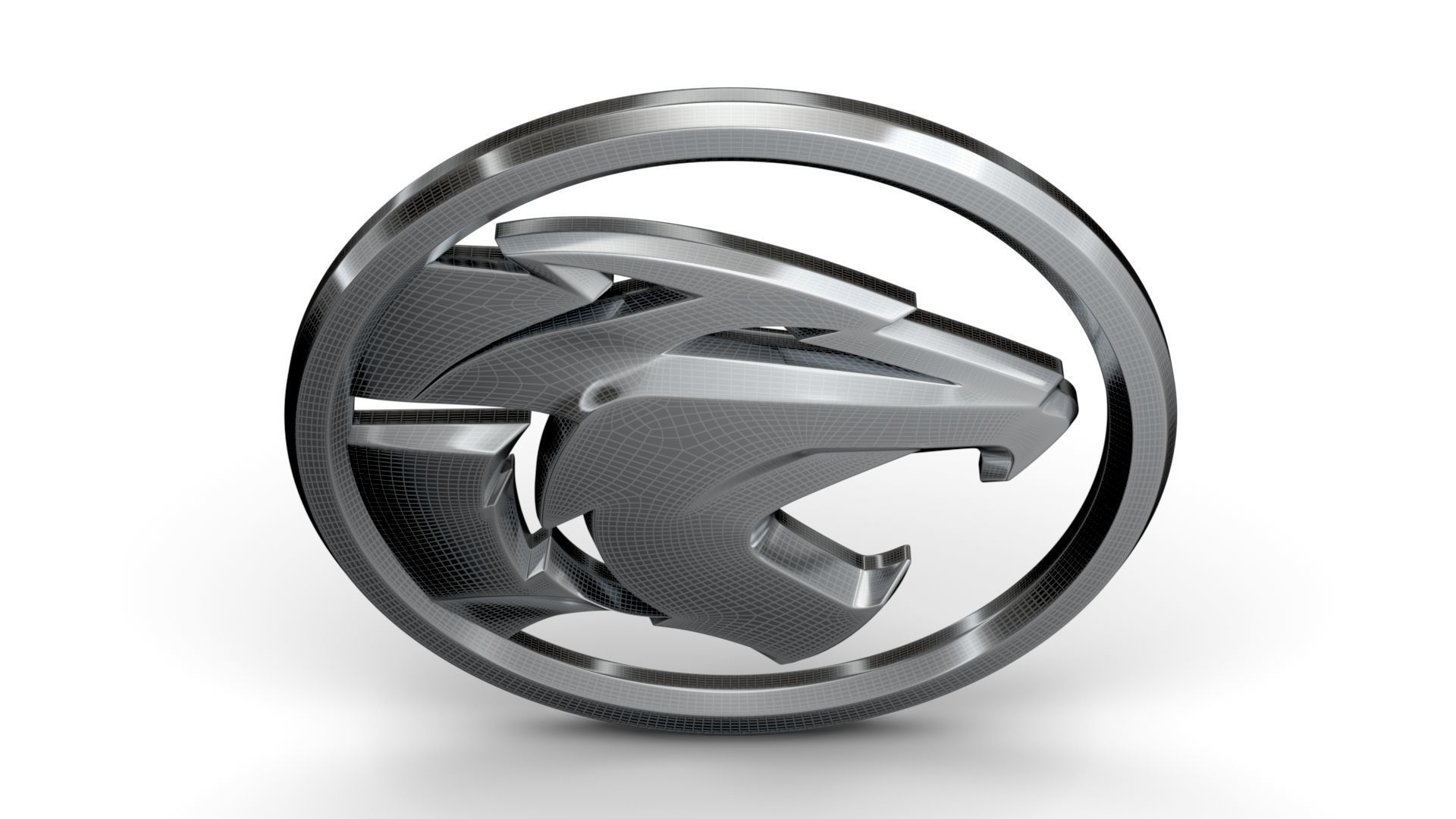 Proton logo 3D model_11