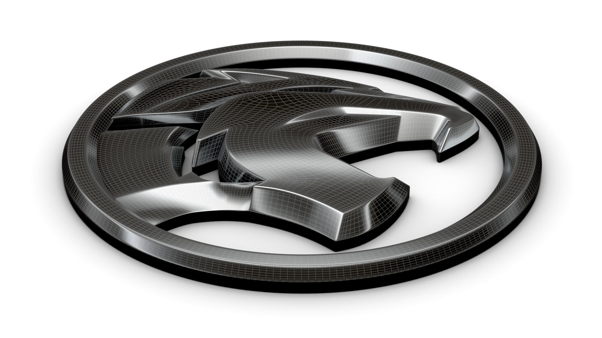 Proton logo 3D model_8