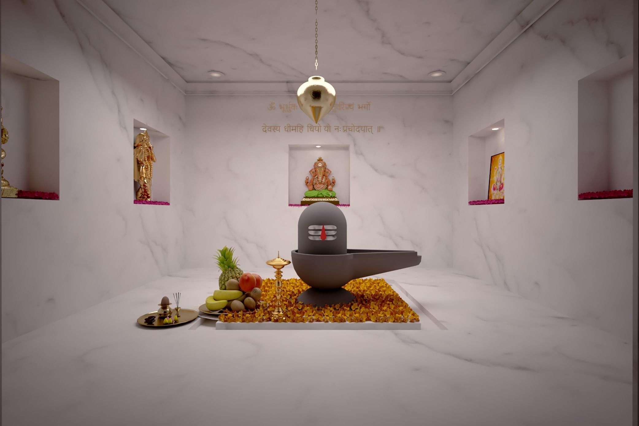 TEMPLE in garden 3D model_1