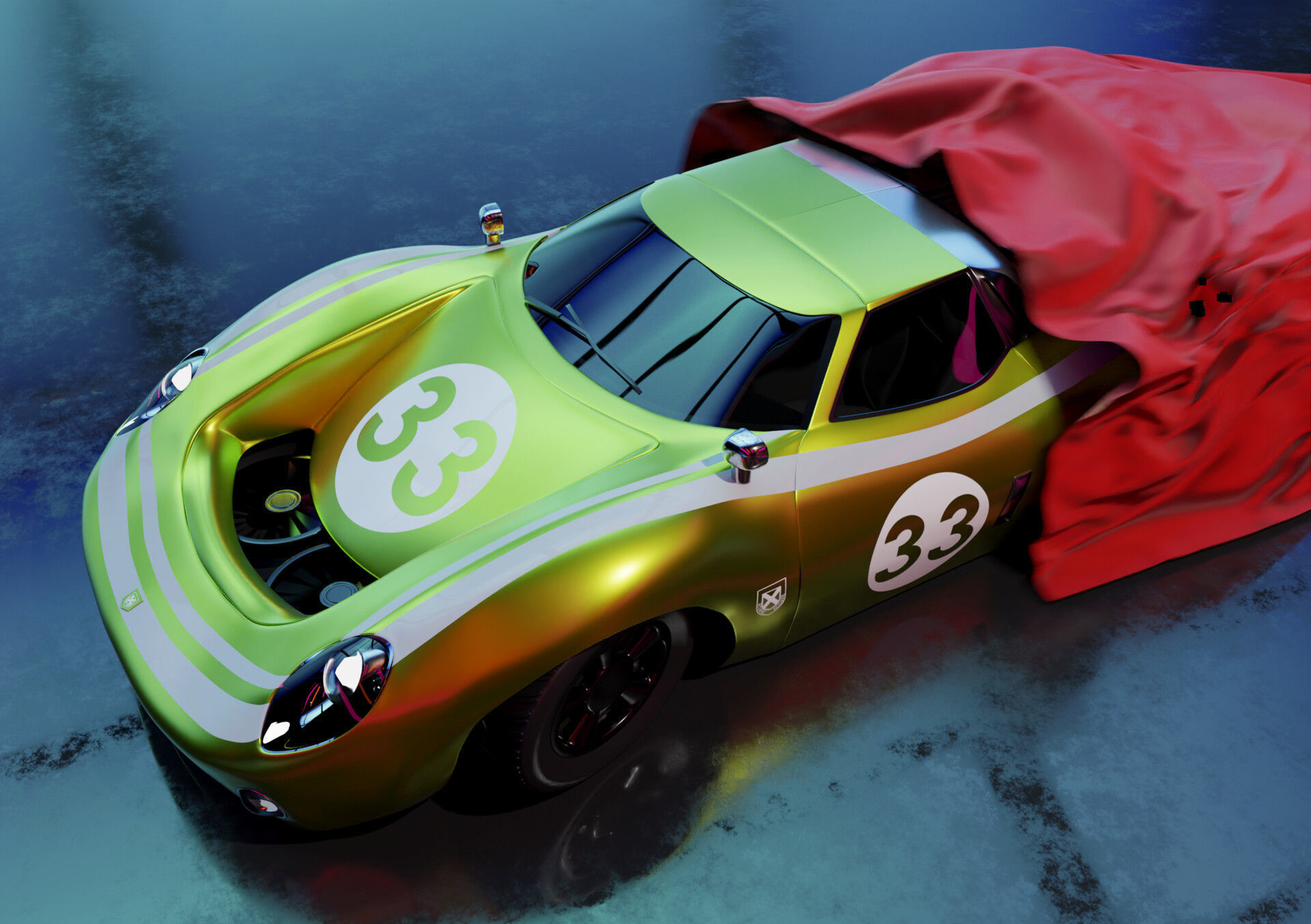 Jaguar XJ13 3D model_6