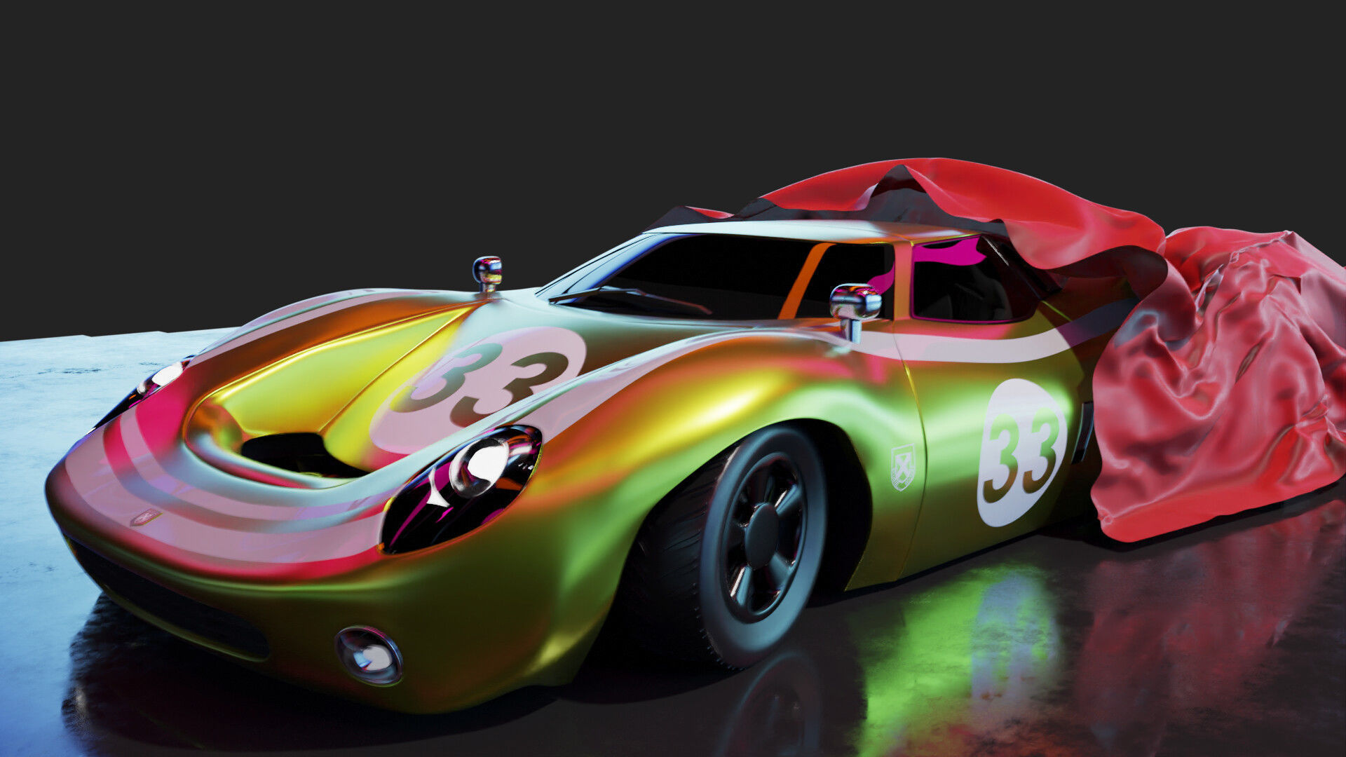 Jaguar XJ13 3D model_4