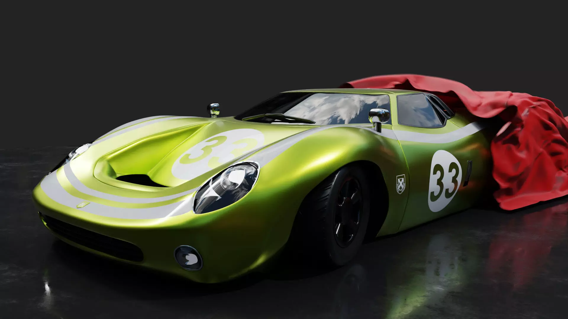 Jaguar XJ13 3D model_0