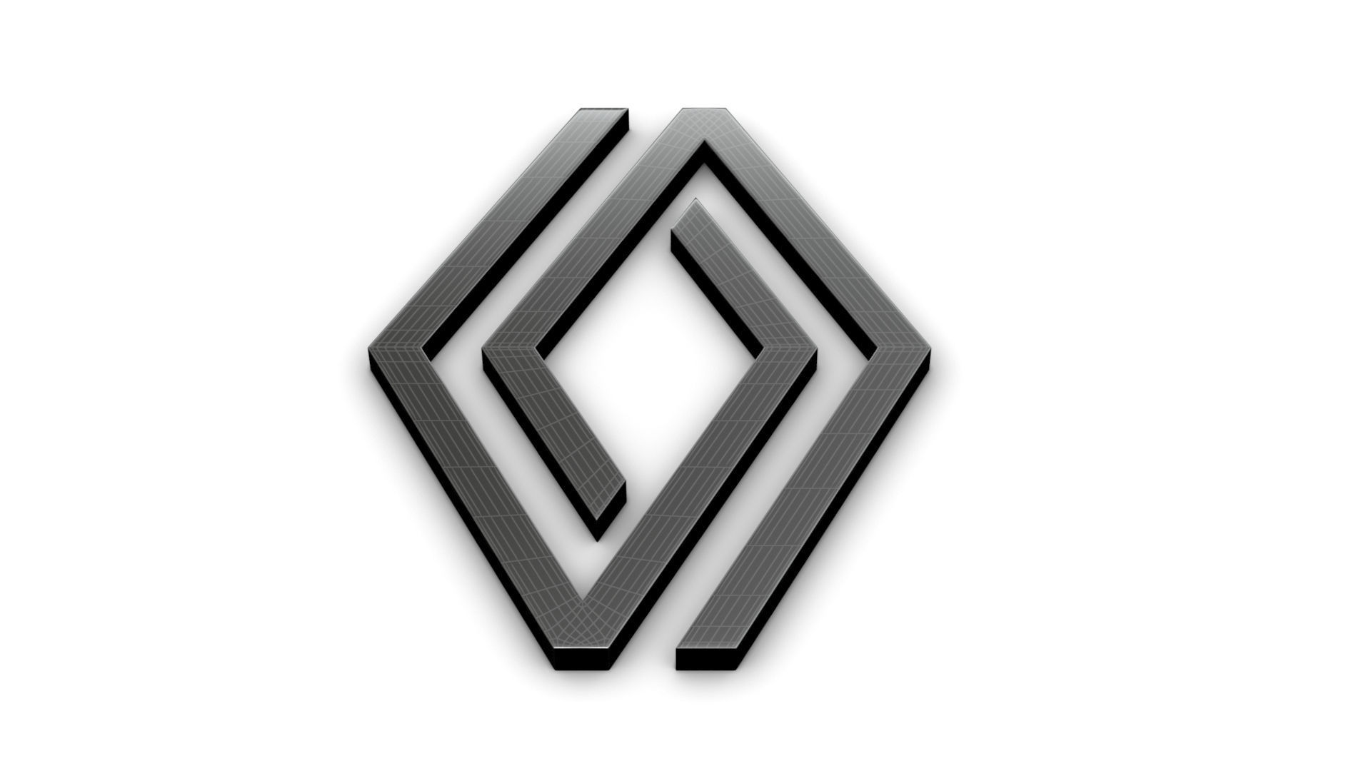 Renault logo 3D model_10