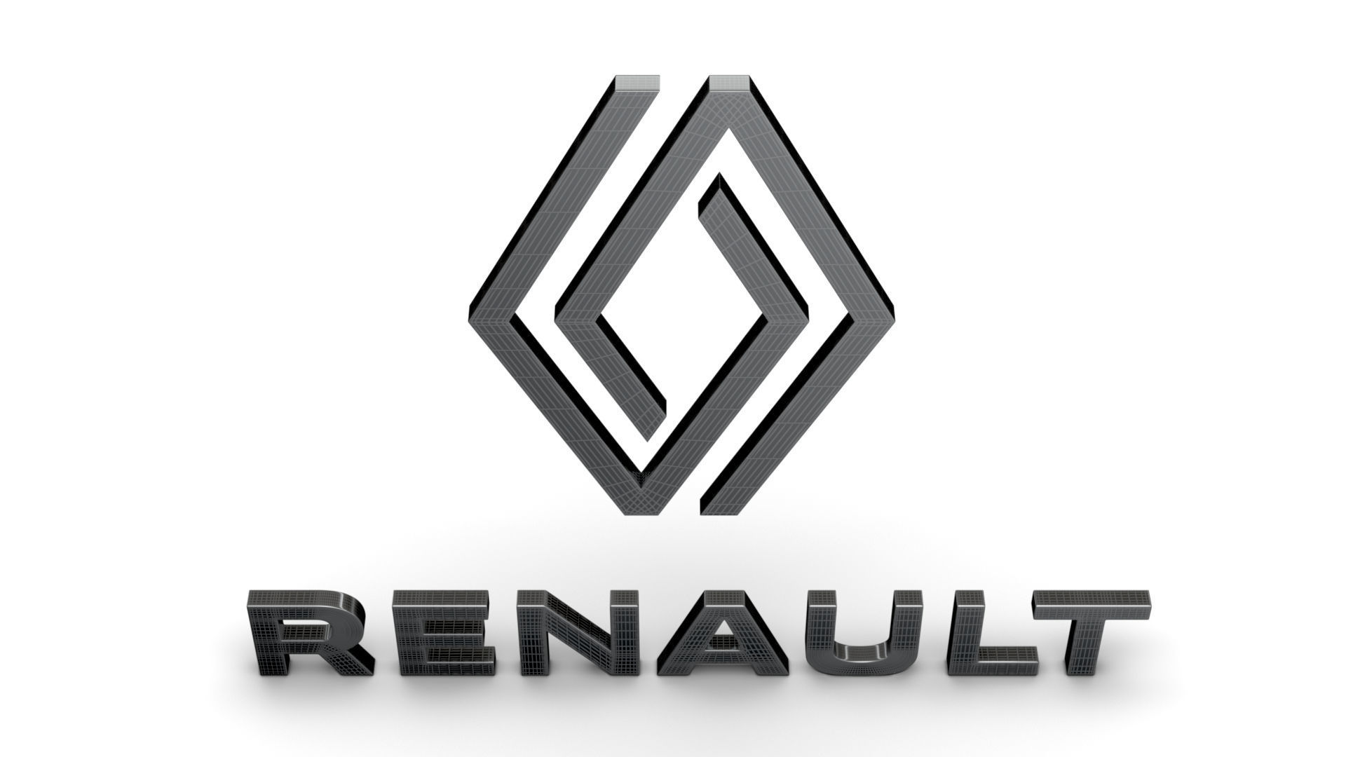 Renault logo 3D model_11