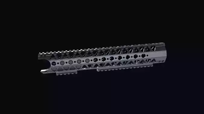 Handguard AR-15  LVOA-S  Low-poly 3D model