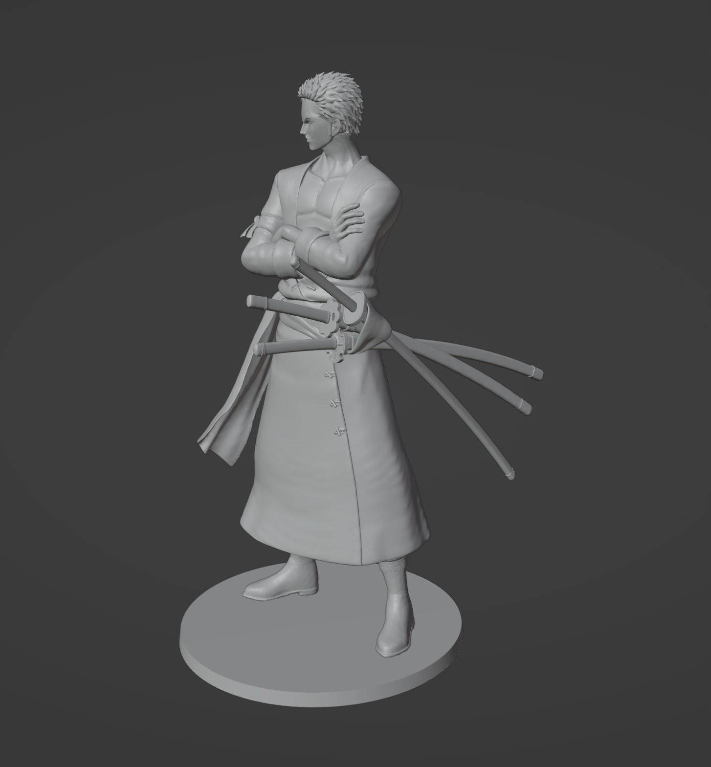 Zoro One piece 3D print model 3D print model_5