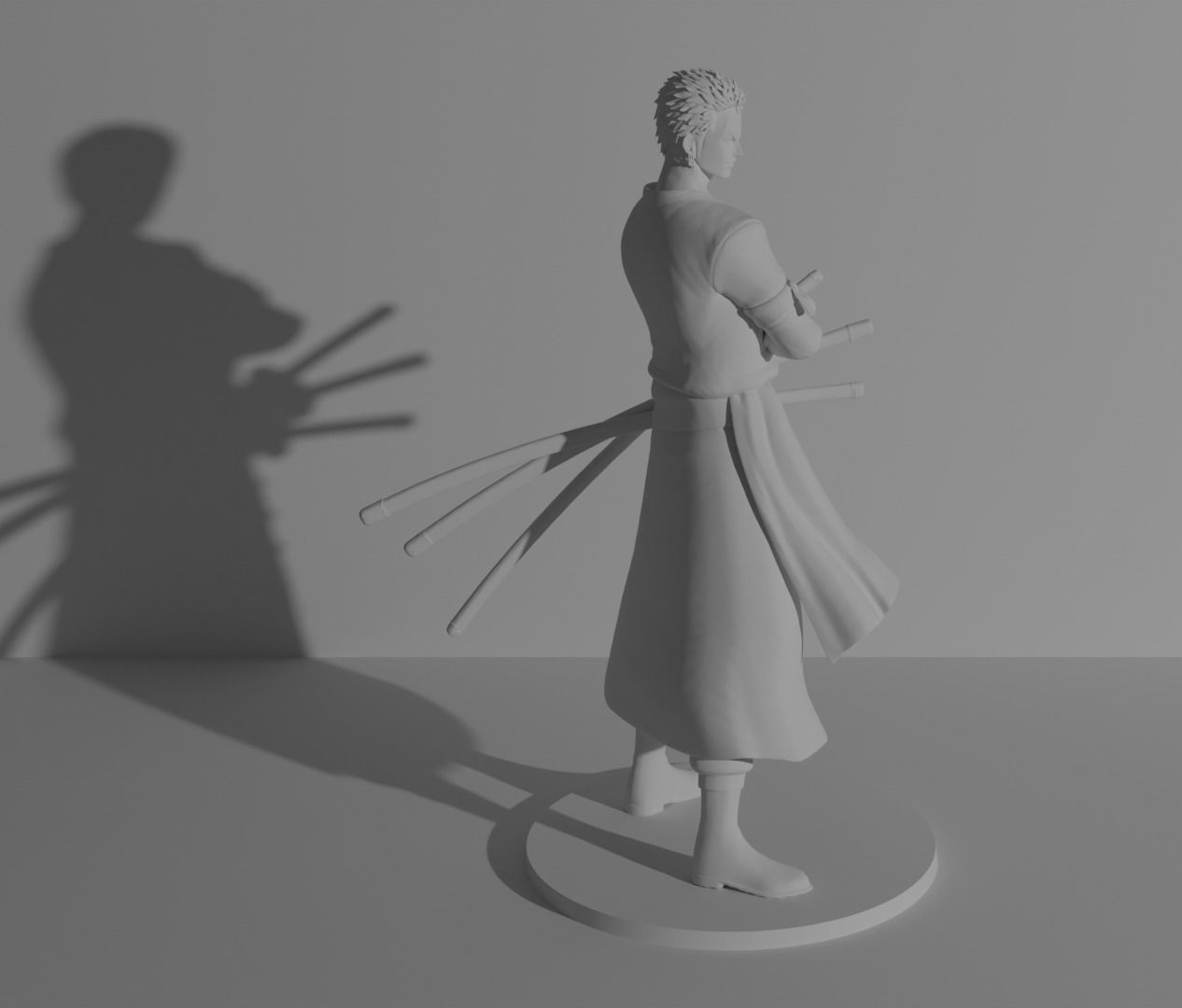 Zoro One piece 3D print model 3D print model_3