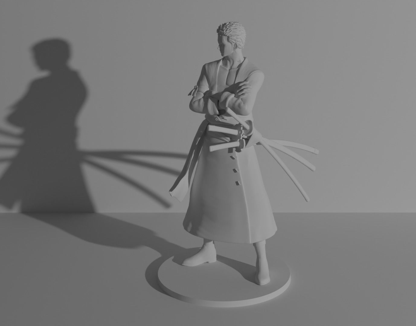 Zoro One piece 3D print model 3D print model_1