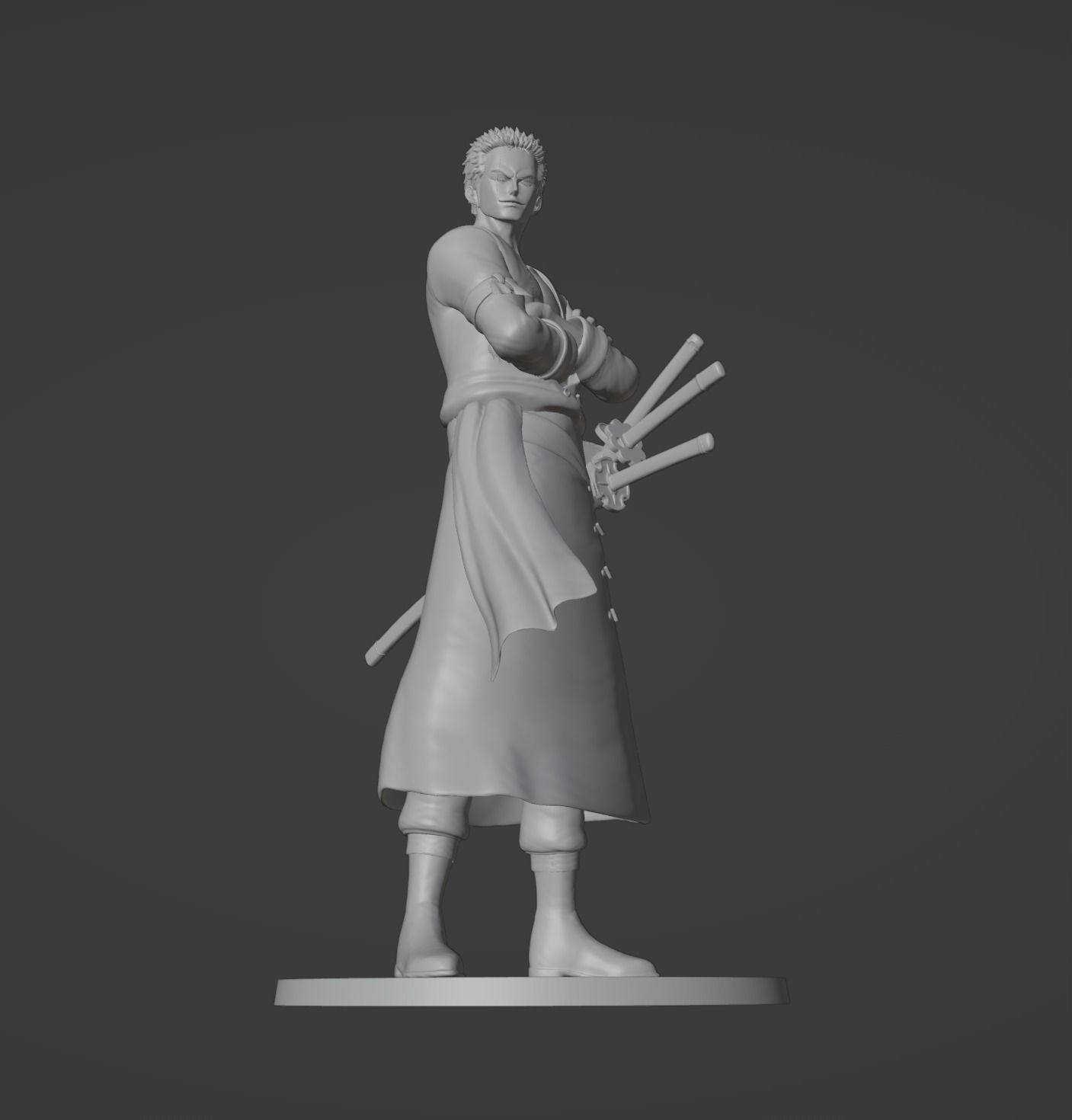 Zoro One piece 3D print model 3D print model_7