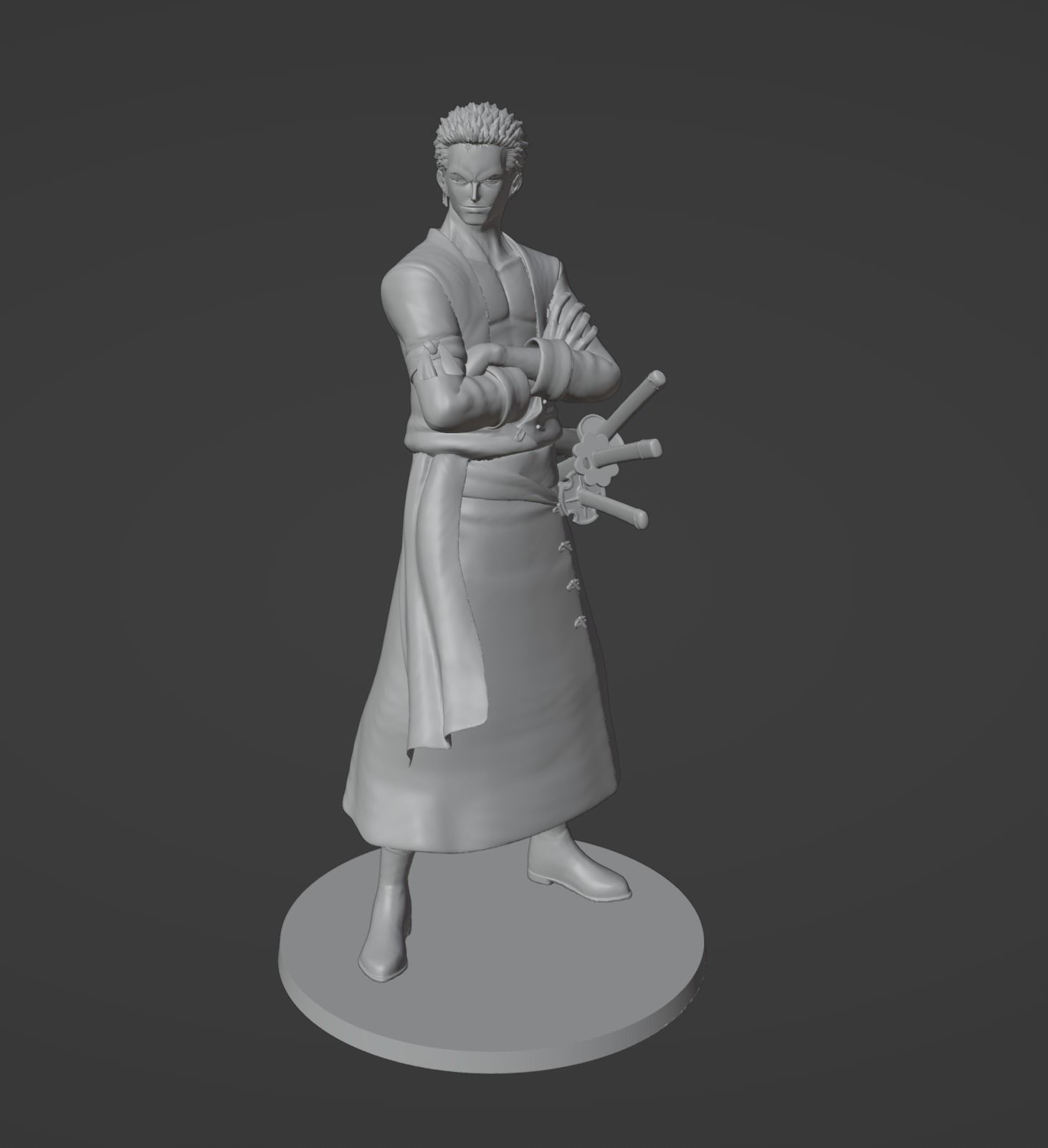 Zoro One piece 3D print model 3D print model_4