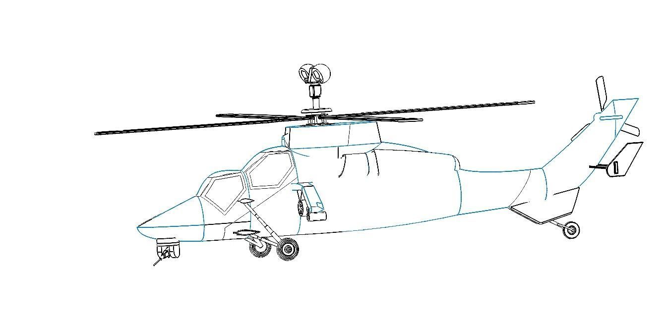 Eurocopter Tiger EC 665 - Airbus Multi-Role Combat helicopter 3D model_3