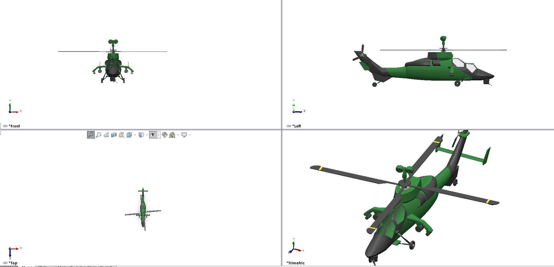 Eurocopter Tiger EC 665 - Airbus Multi-Role Combat helicopter 3D model_7