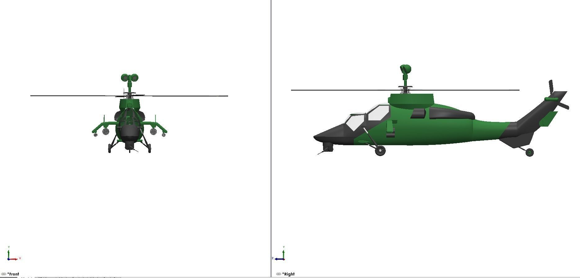 Eurocopter Tiger EC 665 - Airbus Multi-Role Combat helicopter 3D model_4